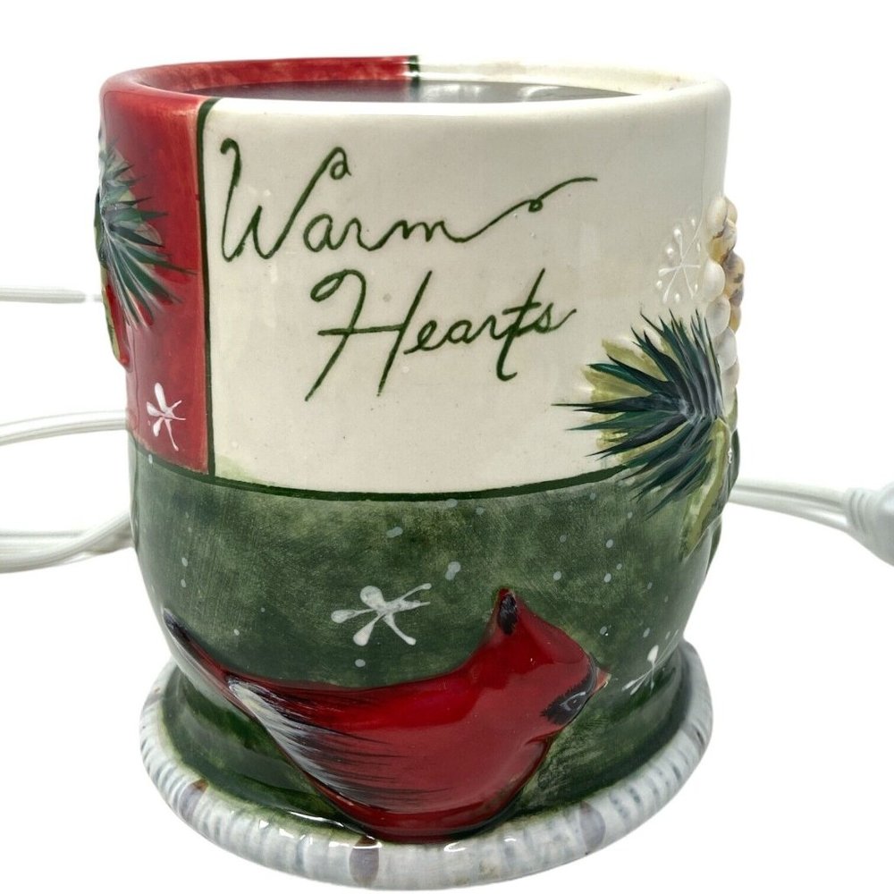 Yankee Candle Warm Hearts Wax Warmer Winter Holiday Christmas Base Only